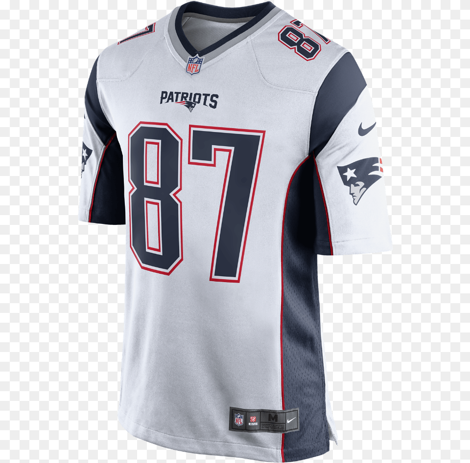 Nike Nfl New England Patriots Men39s Football Away Game Jersey Patriotas, Clothing, Shirt, T-shirt Png Image