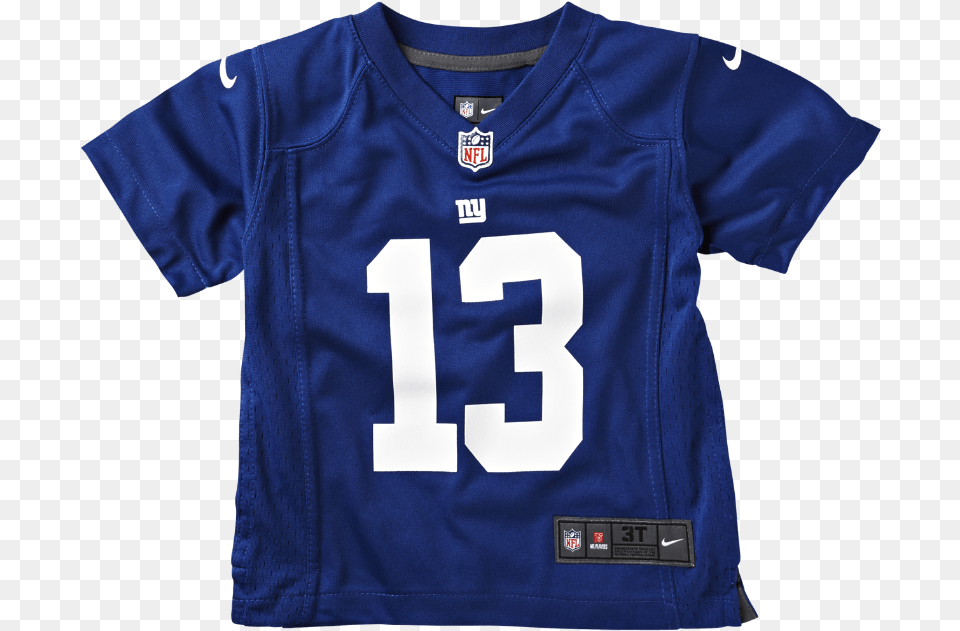 Nike Nfl New York Giants Odell Beckham Jr Kidsu0027 Football Number, Clothing, Shirt, Jersey, T-shirt Png Image