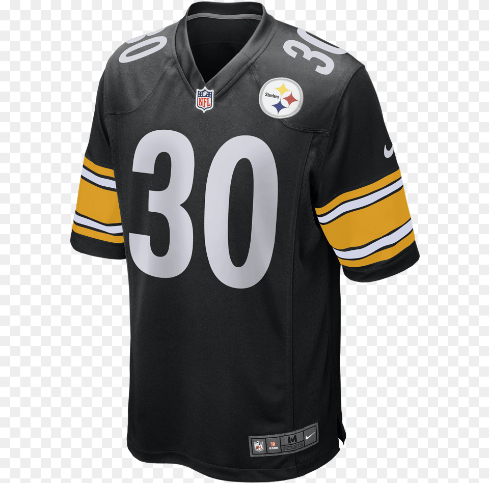 Nike Nfl Pittsburgh Steelers Game Men39s Football Jersey James Conner Black Jersey, Clothing, Shirt, T-shirt Free Transparent Png