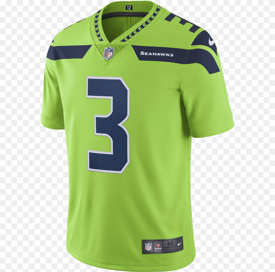 Nike Nfl Seattle Seahawks Color Rush Limited Men S Seattle Seahawks Jersey, Clothing, Shirt Free Png Download