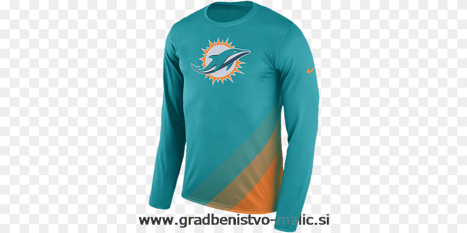 Nike Nfl Sideline Legend Team Ls T Shirt Current Miami Dolphins, Clothing, Long Sleeve, Sleeve, T-shirt Free Png
