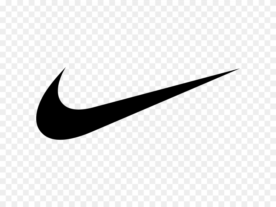 Nike Nike Black Logo Transparent, Gray Free Png