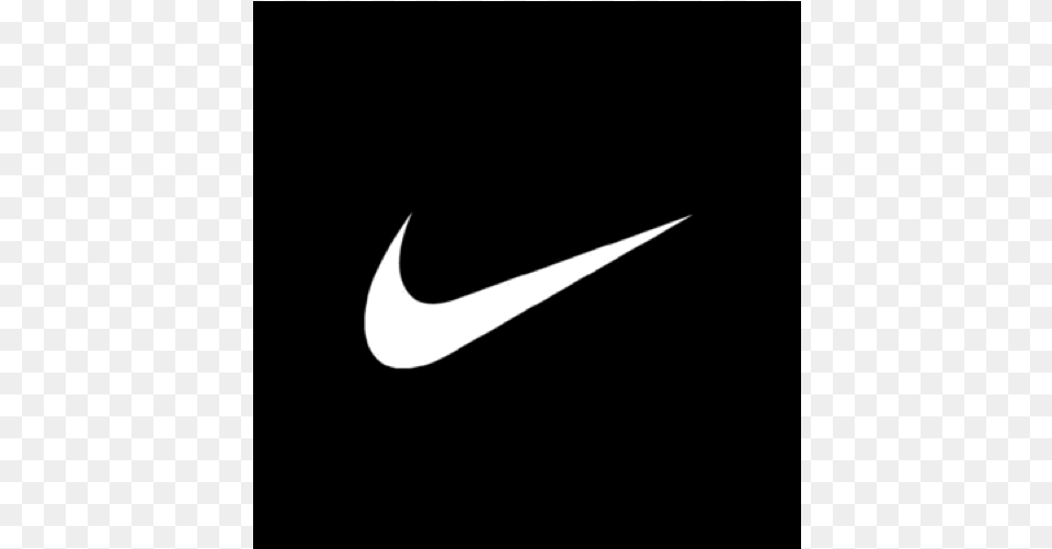 Nike Nike White Logo Black Background, Symbol Png Image