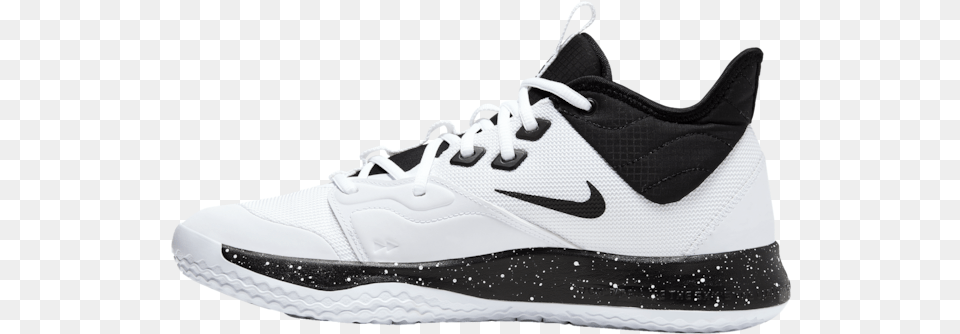 Nike Pg 3 Whiteblack Oreo Paul George Mens Basketball Pg 3 Team, Clothing, Footwear, Shoe, Sneaker Png Image
