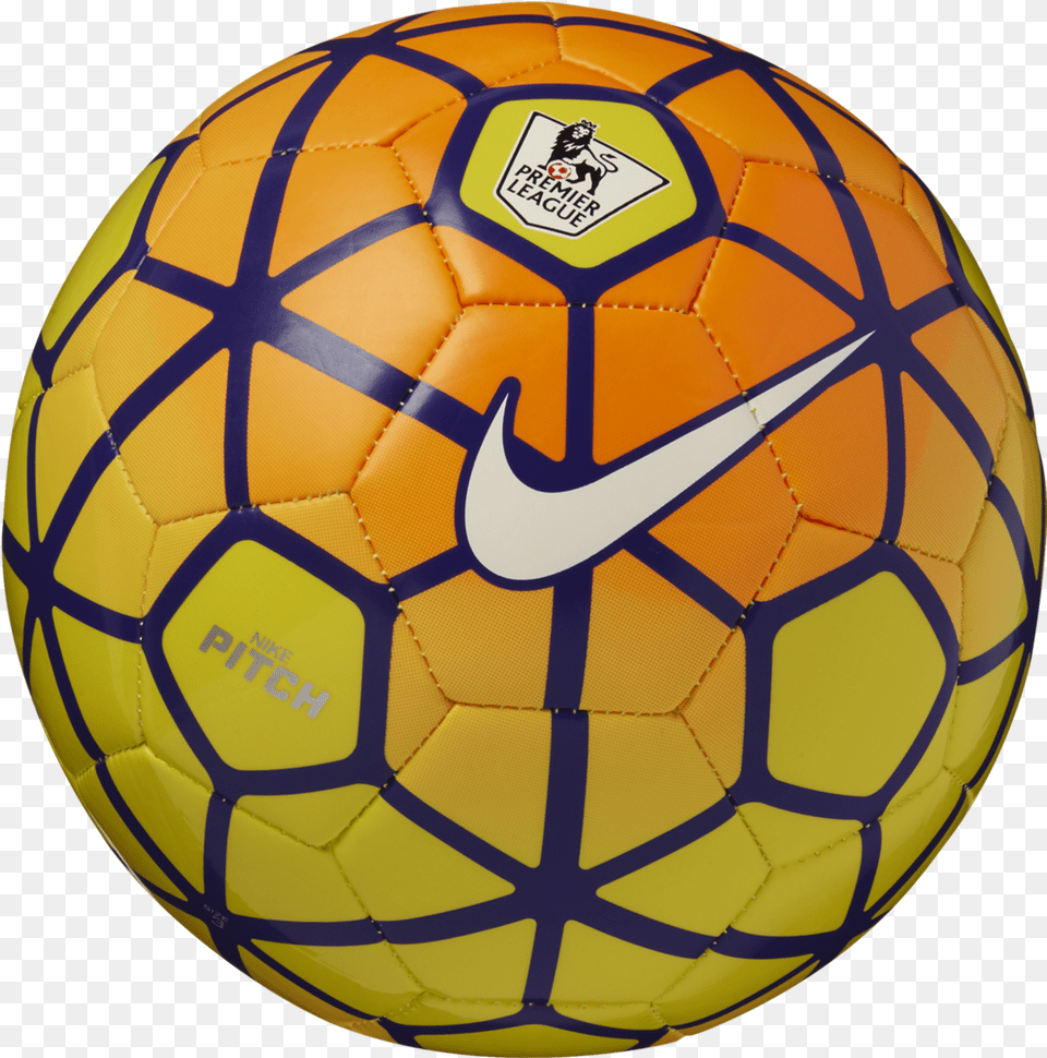 Nike Pitch Pl Yellowtotal Orangevioletwhite Orange And White Nike Soccer Ball, Football, Soccer Ball, Sport Png