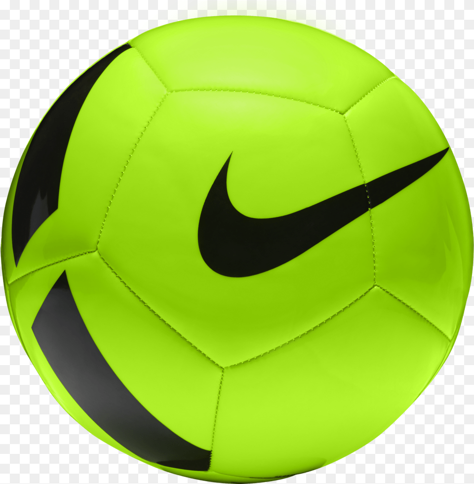 Nike Pitch Team Training Ball Green Nike Soccer Ball, Football, Soccer Ball, Sport Free Transparent Png