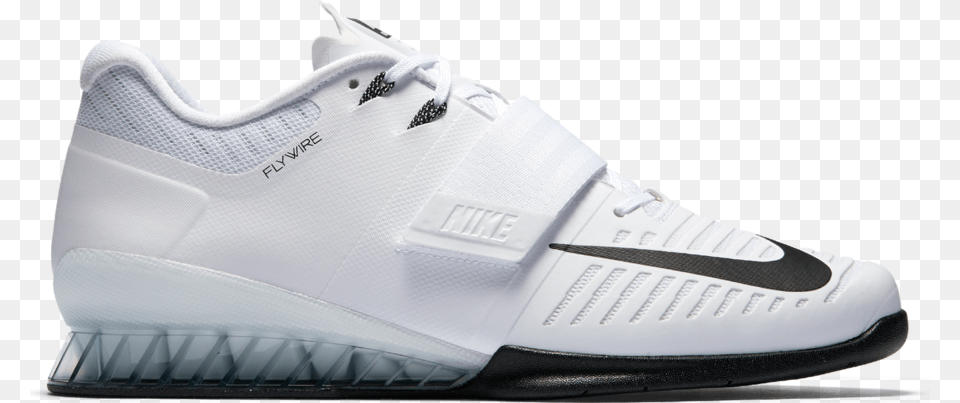 Nike Romaleos 3 Weightlifting Shoe 100 White Black Nike Romaleos, Clothing, Footwear, Sneaker, Running Shoe Free Png