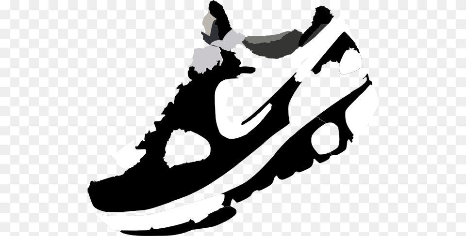 Nike Run Clip Art, Clothing, Footwear, Shoe, Stencil Png Image