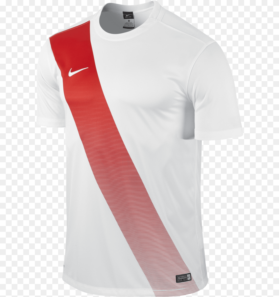 Nike Sash Jersey Ss Whitered Download Camisolas De Futbol En Rojo, Clothing, T-shirt, Shirt Free Png