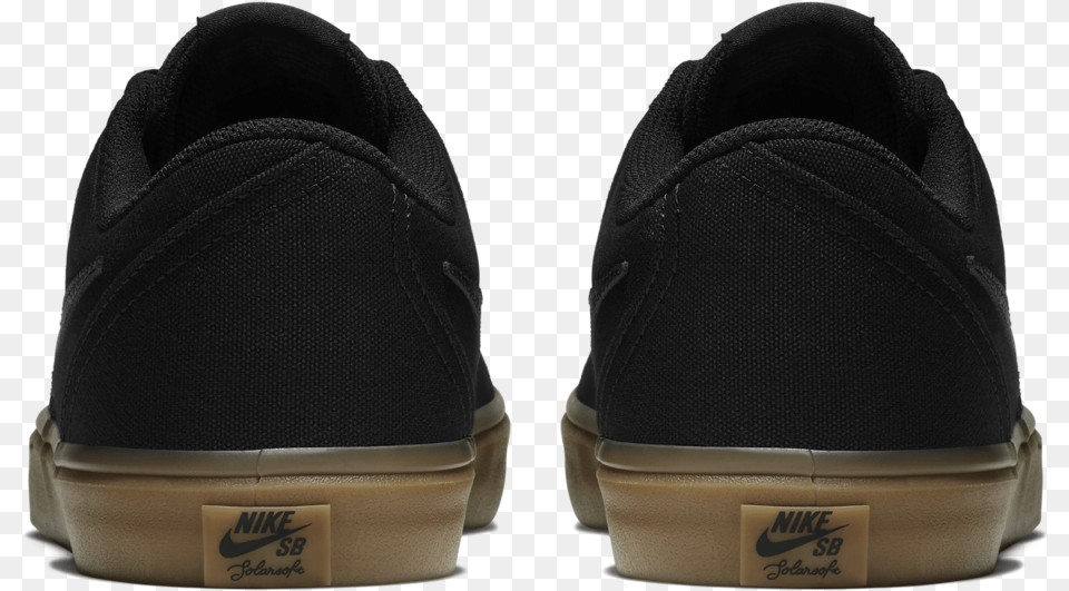 Nike Sb Check Solar Canvas Black, Clothing, Footwear, Shoe, Sneaker Free Png Download