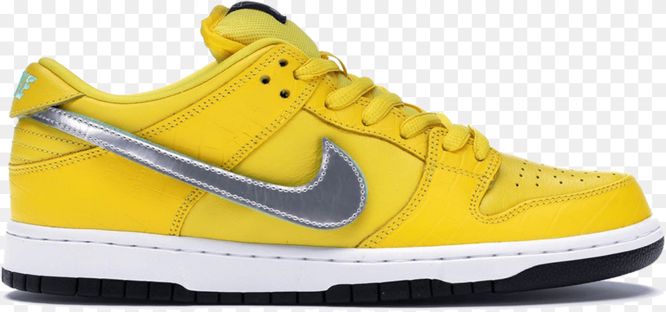 Nike Sb Diamond Yellow, Clothing, Footwear, Shoe, Sneaker Png Image