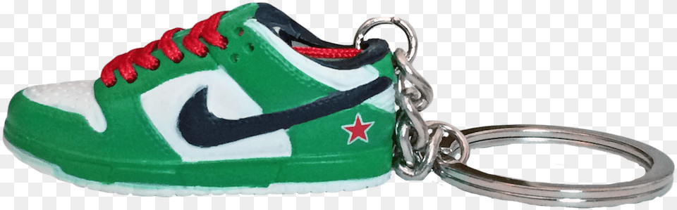 Nike Sb Green Black Red Quotheinkenquot Dunk Low 3d Keychain Nike, Clothing, Footwear, Shoe, Sneaker Png Image
