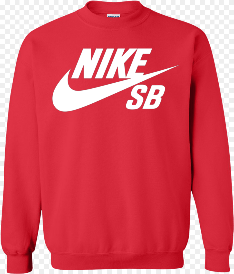 Nike Sb Logo Printed Sweater Long Sleeve, Sweatshirt, Clothing, Knitwear, Long Sleeve Free Png