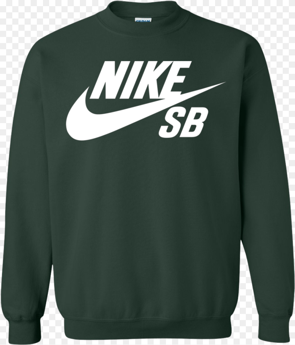 Nike Sb Logo Printed Sweater Sweatshirt, Clothing, Knitwear, Long Sleeve, Sleeve Free Transparent Png