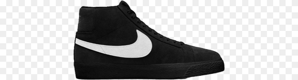 Nike Sb Nike Sb Mid Blazer Black Black White, Clothing, Footwear, Shoe, Sneaker Png Image