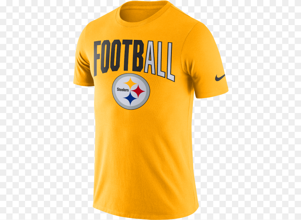 Nike Short Sleeve Football Gold T Logo, Clothing, Shirt, T-shirt, Jersey Free Transparent Png