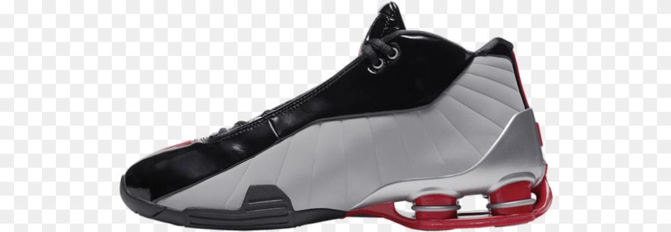 Nike Shox Bb4 Silverblackred Mens Basketball Vince Ca Round Toe, Clothing, Sneaker, Footwear, Shoe Png Image