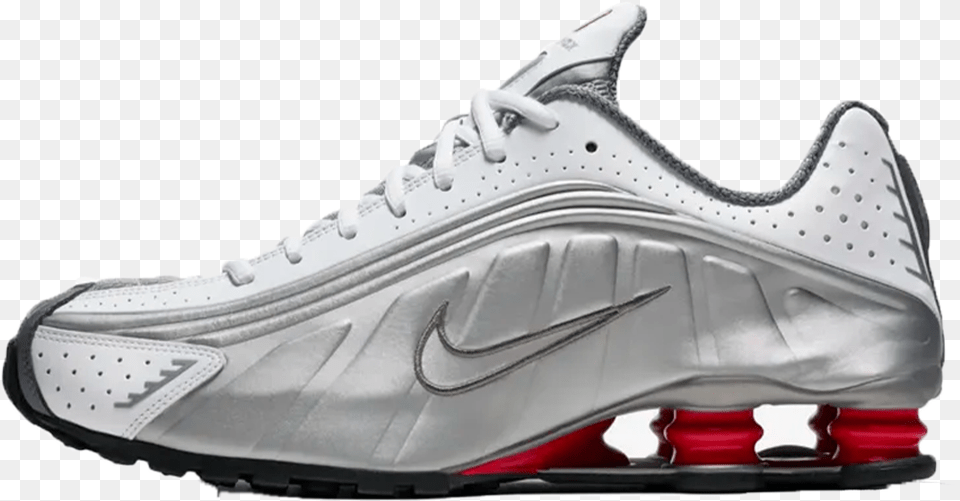Nike Shox R4 White Silver Nike Shox R4 2018, Clothing, Footwear, Shoe, Sneaker Free Transparent Png