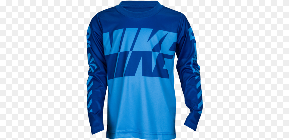 Nike Sublimated Multi Logo Dri Blue, Clothing, Long Sleeve, Shirt, Sleeve Free Transparent Png
