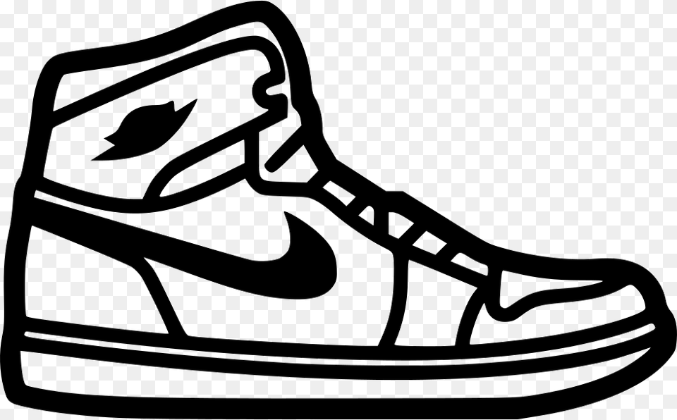 Nike Svg Icon Nike Shoe Icon, Clothing, Footwear, Sneaker, Stencil Png
