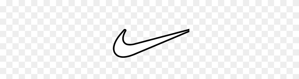 Nike Swoosh Logo Outline Cakes In Outline, Text, Smoke Pipe Free Png Download