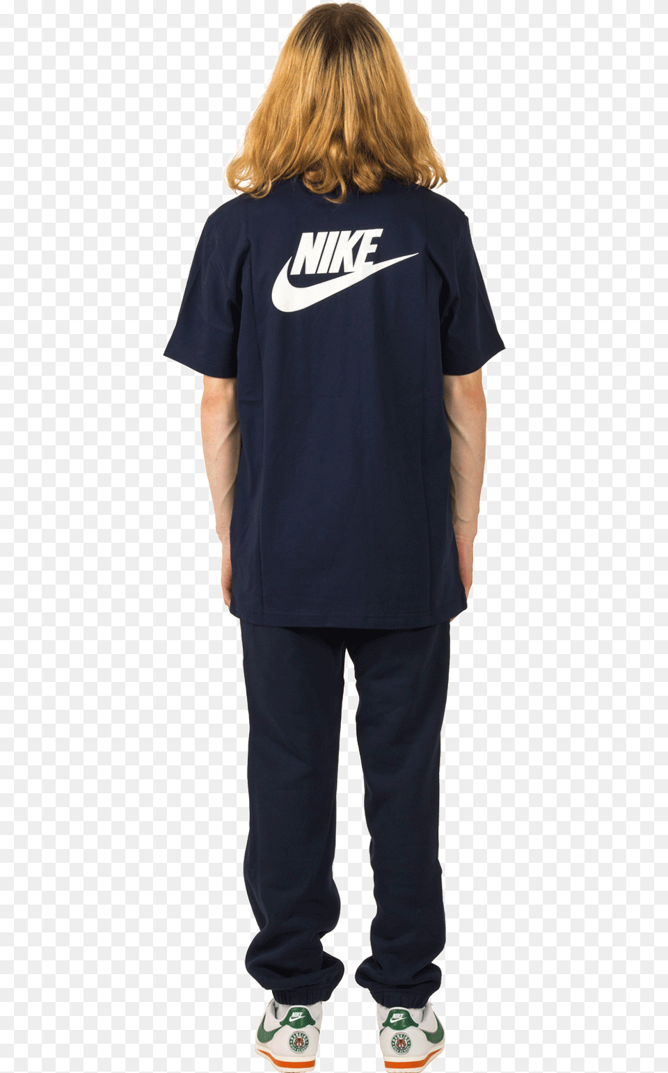 Nike T Shirts M Nrg Ss Tee X Stranger Things Blue Ck2342 Nike Air Max, Clothing, T-shirt, Pants, Person Free Transparent Png
