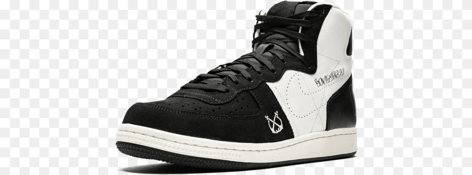 Nike Terminator High Premium Stussy Neighborhood Boneyards Skate Shoe, Clothing, Footwear, Sneaker Png Image
