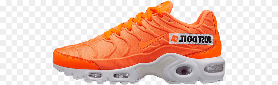 Nike Tn Air Max Plus Just Do It Pack Orange 800 Air Max Plus Orange Just Do, Clothing, Footwear, Running Shoe, Shoe Free Transparent Png