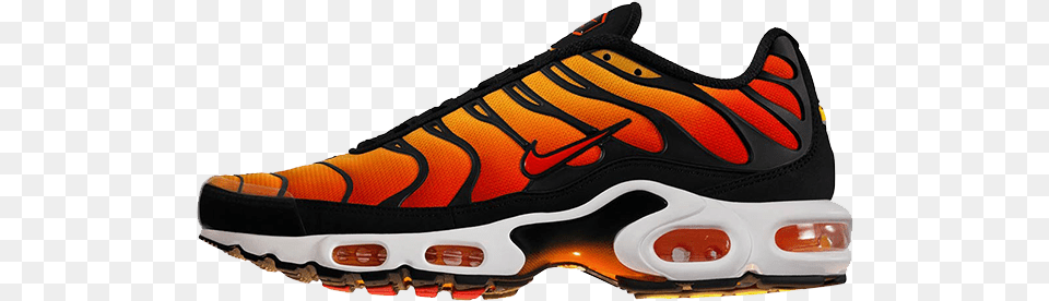 Nike Tn Air Max Plus Sunset Air Max Plus Hyper Blue, Clothing, Footwear, Running Shoe, Shoe Png