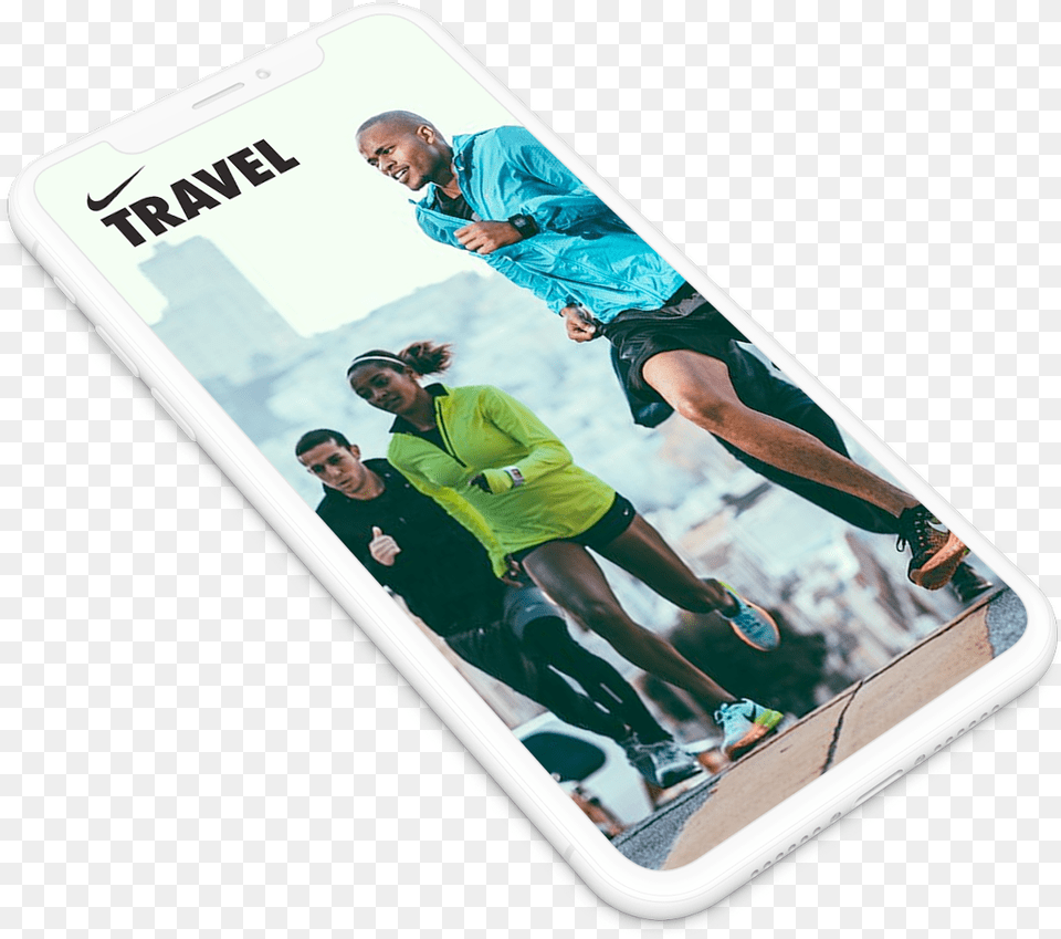 Nike Travel Phone Roadmap Smartphone, Electronics, Mobile Phone, Adult, Person Png