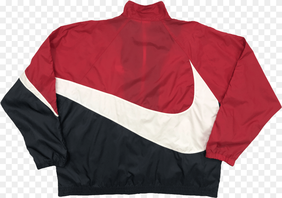 Nike Vintage Swoosh Windbreaker, Clothing, Coat, Jacket, Shirt Png Image