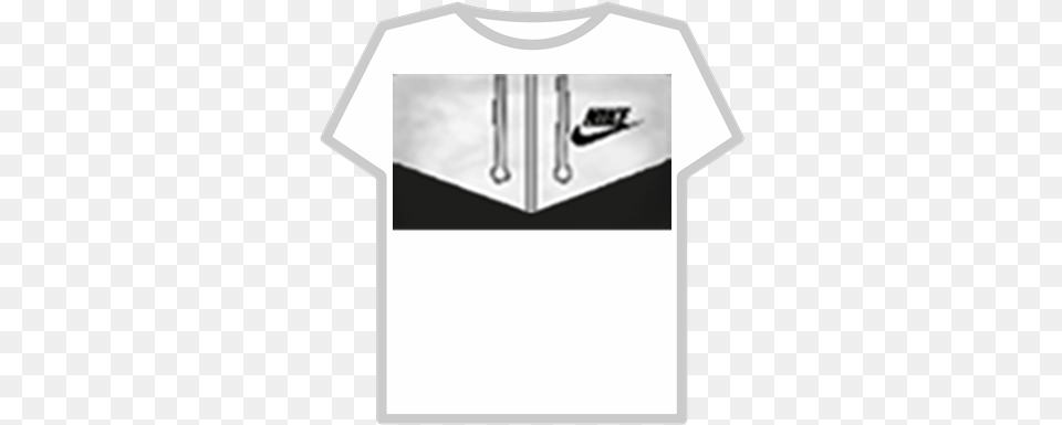 Nike White Hoodie Roblox Nike T Shirt En Roblox, Clothing, T-shirt Free Png