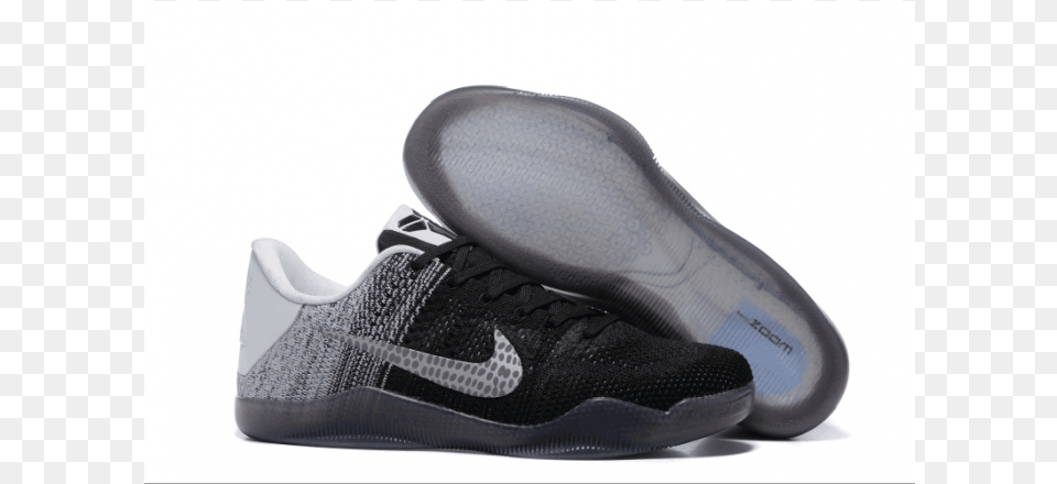 Nike White Kobe Bryant 11 Elite Low Shoe, Clothing, Footwear, Sneaker, Running Shoe Png