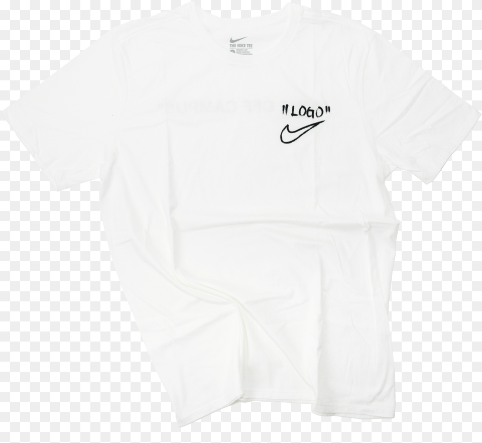 Nike X Off White Logo Tee Active Shirt, Clothing, T-shirt Free Png