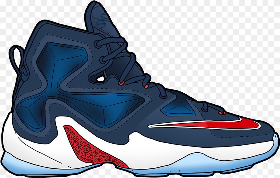 Nike Zoom Lebron Xiii Usa Olympics Lebron James Lj23 Basketball Shoe, Clothing, Footwear, Sneaker Free Transparent Png