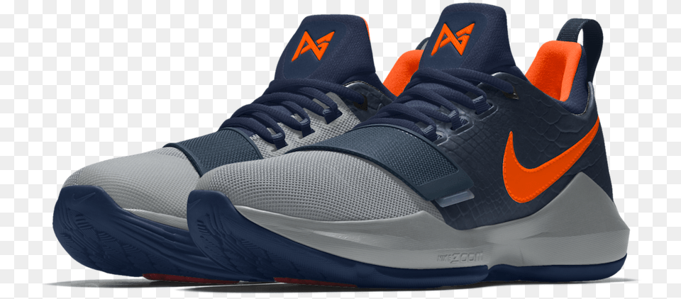 Nikeid Pg 1 Colorways Paul George Shoes Okc, Clothing, Footwear, Shoe, Sneaker Free Png Download