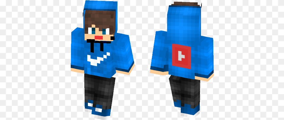 Nikeyoutube Logo Minecraft Skin For Minecraft Emo Boy Skin, Clothing, Shirt, First Aid, Person Free Png