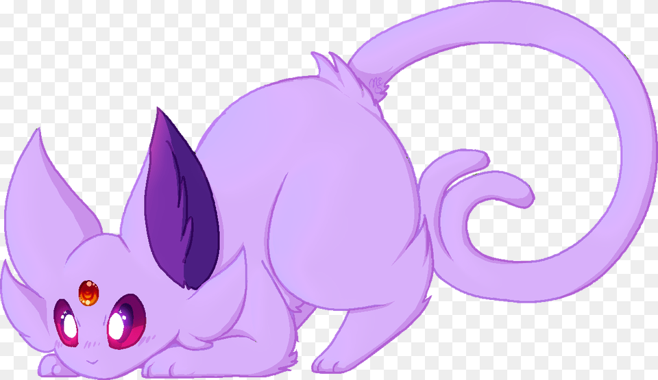 Nikki Tine Espeon Crouch Mspai Cartoon, Purple, Baby, Person, Animal Free Png Download