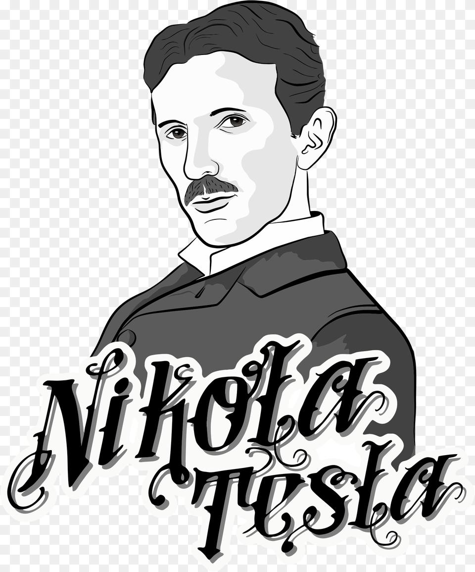 Nikola Tesla, Adult, Person, Man, Male Free Transparent Png