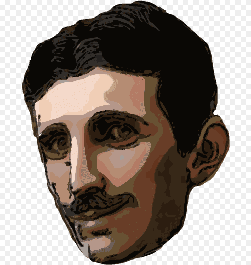 Nikola Tesla, Portrait, Face, Head, Photography Free Png Download
