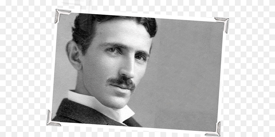 Nikola Tesla02 Right, Face, Head, Person, Photography Png