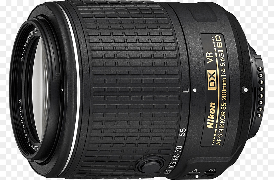 Nikon Af S Dx Nikkor 55 200mm F 4 56g If Ed Vr Ii, Camera, Electronics, Camera Lens, Photography Png Image