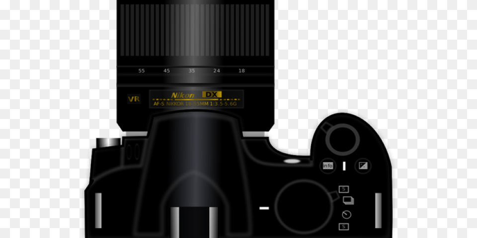 Nikon Clipart Camera Drawing Camara Vista Superior Vector, Electronics, Video Camera Free Transparent Png
