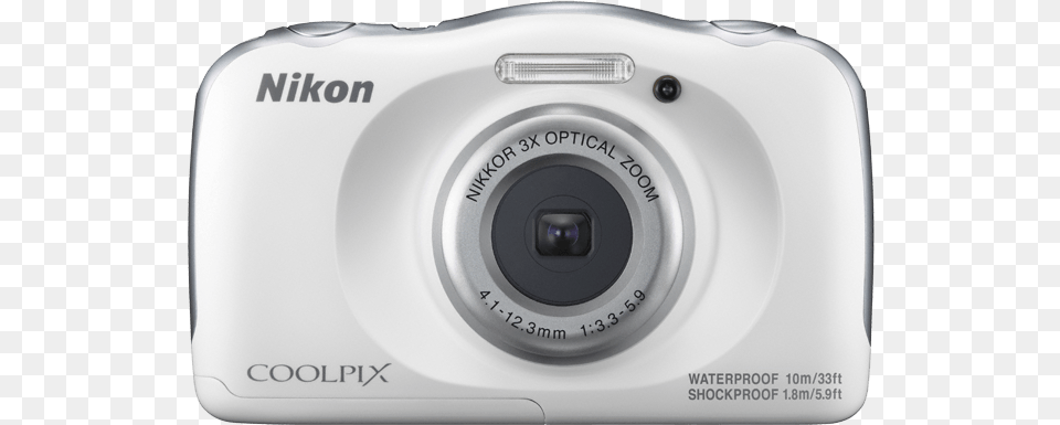 Nikon Cmara Fotogrfica Coolpix W100 Nikon Coolpix W100 White, Camera, Digital Camera, Electronics Free Transparent Png