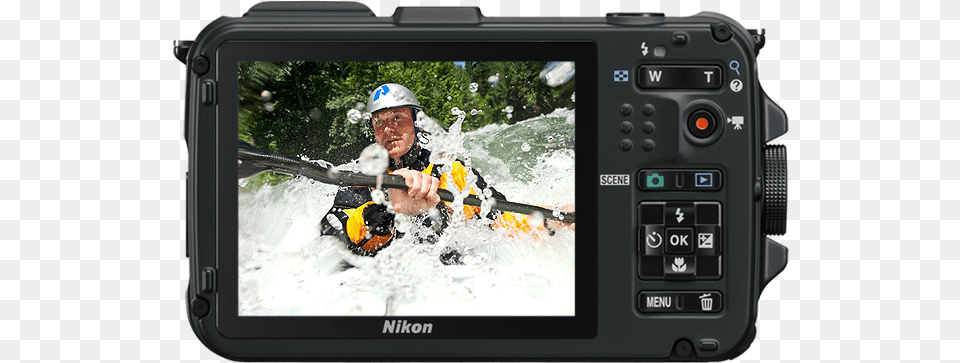 Nikon Coolpix Waterproof, Electronics, Video Camera, Camera, Person Free Png