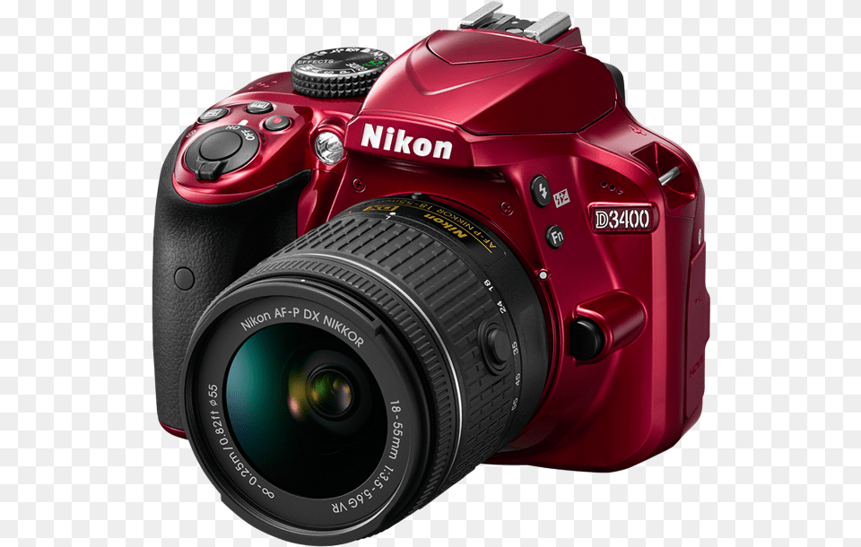 Nikon D3400 10 Red Nikon, Camera, Digital Camera, Electronics Png Image