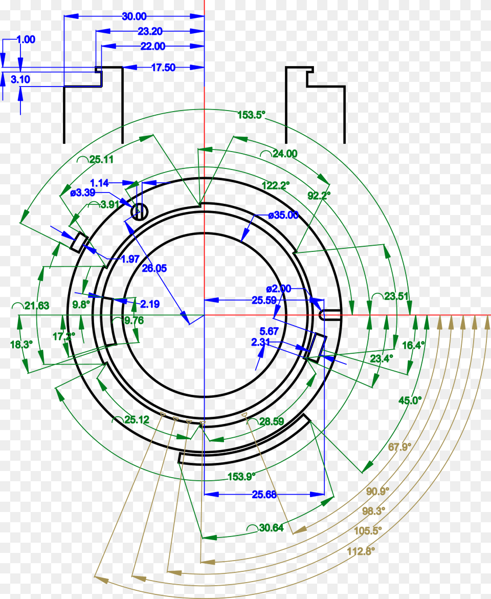 Nikon F Mount Mechdwg Sony E Mount Dimensions, Cad Diagram, Diagram Free Png Download