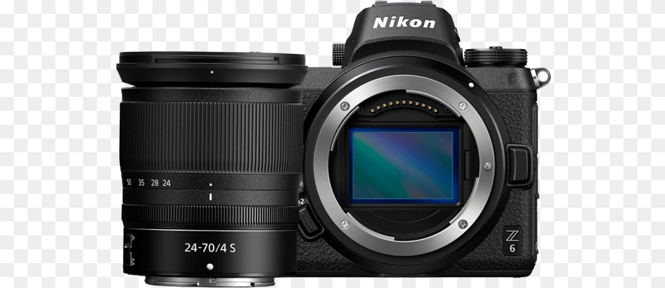 Nikon Z6 Full Frame Mirrorless Camera With 24 70mm Nikon Z7, Digital Camera, Electronics, Video Camera Png