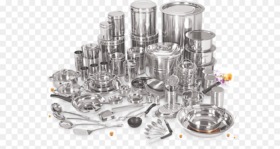 Nilam Steel Utensils, Silver, Machine, Spoke Free Png Download