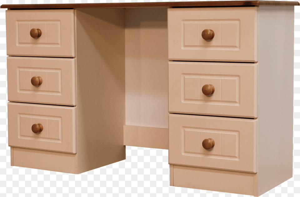 Nile Doub Ped Dressing Table Dressing Table Hd, Drawer, Furniture, Desk, Mailbox Free Png Download